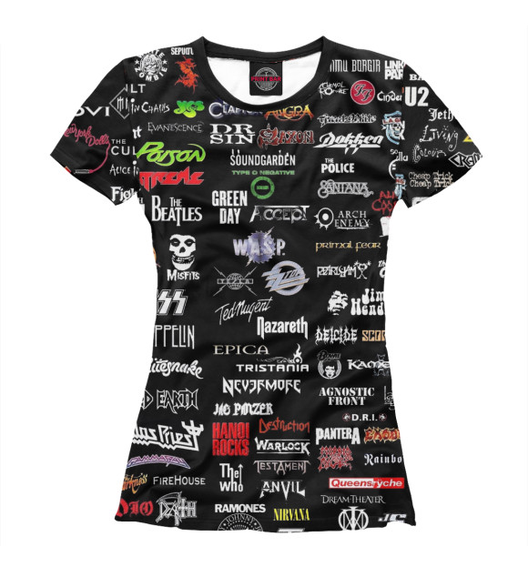 Футболка для девочек с изображением Группы цвета Белый