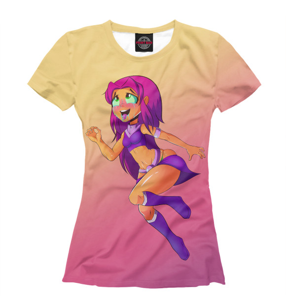 Женская футболка с изображением Хентай цвета Белый