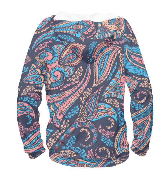 Мужское худи с изображением Абстракция цвета Белый