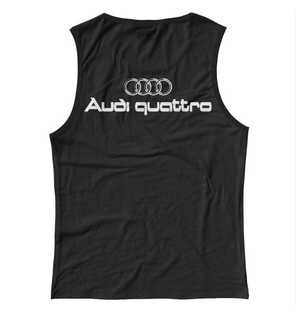 Майка для девочки с изображением Audi Quattro цвета Белый