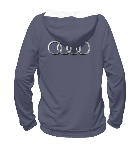 Женское худи с изображением Audi цвета Белый