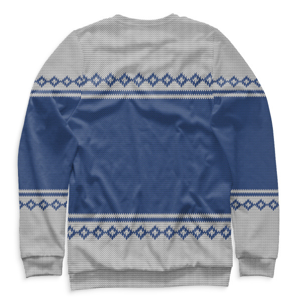 Свитшот для мальчиков с изображением Свитер с оленями цвета Белый