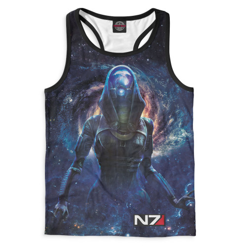 Майки борцовки Print Bar, Белый, Mass Effect