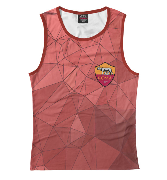 Майка для девочки с изображением ROMA цвета Белый