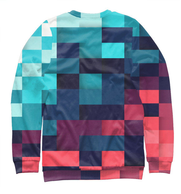 Свитшот для девочек с изображением Pixel color цвета Белый