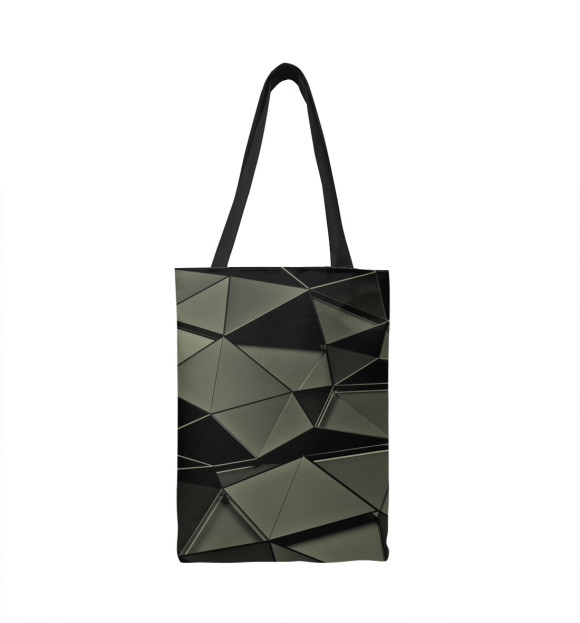 Сумка-шоппер с изображением Gray Abstract цвета 