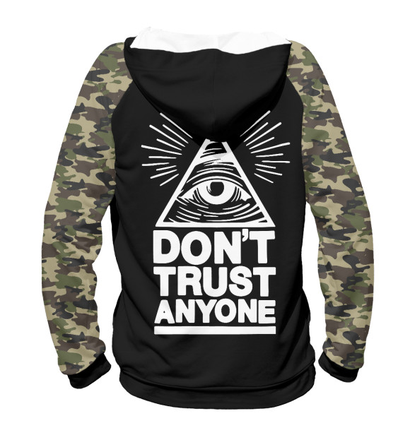 Женское худи с изображением Illuminati цвета Белый