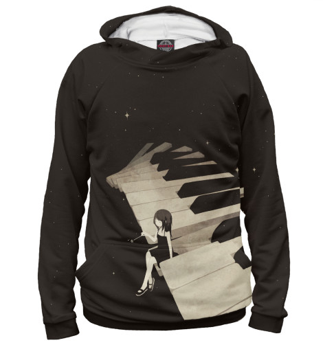 

Худи Print Bar, Белый, Space Music