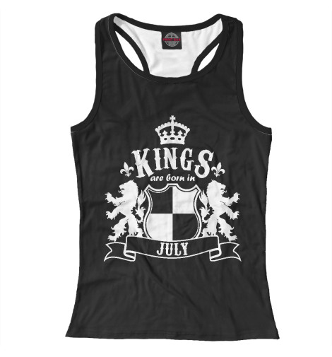 

Майки борцовки Print Bar, Белый, Короли рождаются в июле