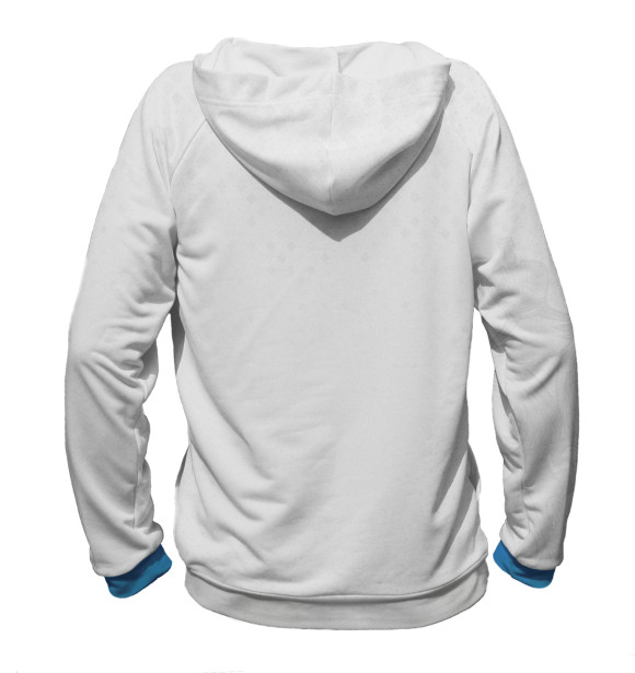 Мужское худи с изображением Сборная России цвета Белый