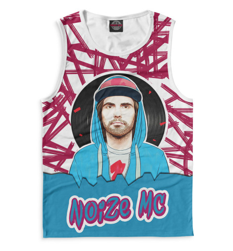 Майки Print Bar, Белый, Noize MC