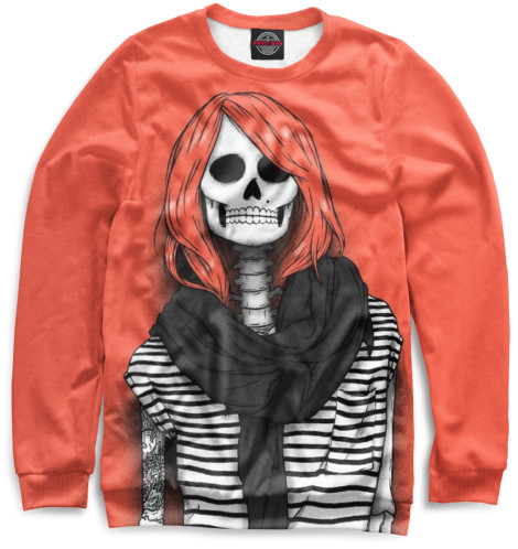 

Свитшоты Print Bar, Белый, Скелет