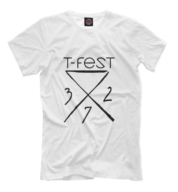 Футболка для мальчиков с изображением T-Fest цвета Белый