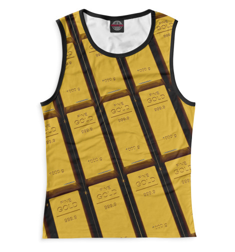 

Майки Print Bar, Белый, Золотые слитки