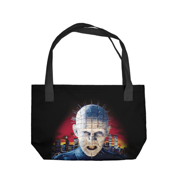 Пляжная сумка с изображением Восставший из ада цвета 