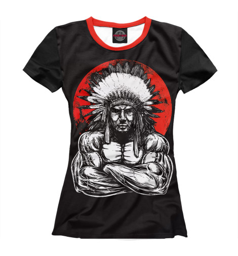 

Футболки Print Bar, Белый, Индеец