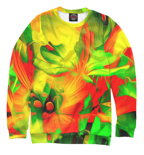 

Свитшоты Print Bar, Белый, Цветочная акварель