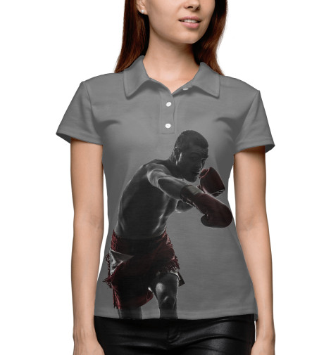 

Поло Print Bar, Белый, Боксёр