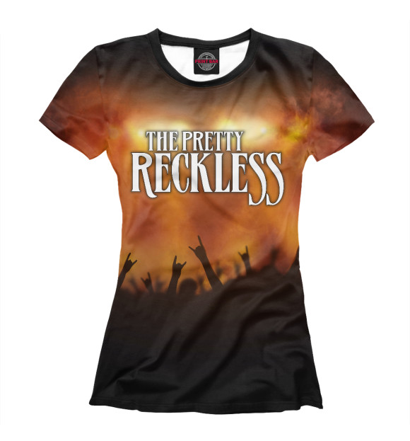Женская футболка с изображением The Pretty Reckless цвета Белый