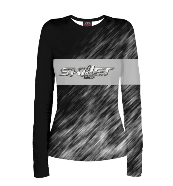 Женский лонгслив с изображением Skillet цвета Белый