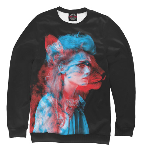 

Свитшоты Print Bar, Белый, Девушка кошка 3D