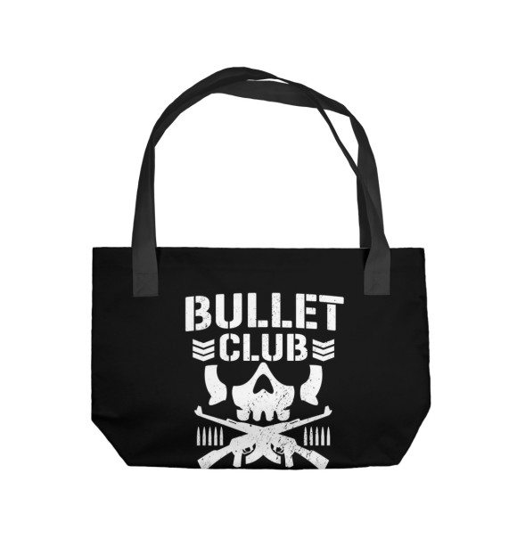 Пляжная сумка с изображением Bullet Club цвета 