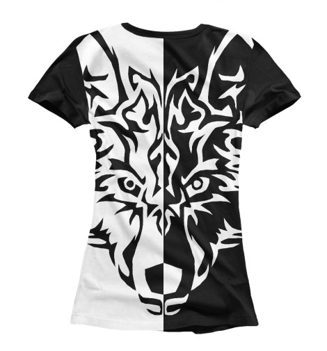 

Футболки Print Bar, Белый, Волк