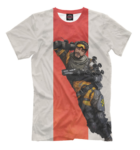 Мужская футболка с изображением Apex Legends - Mirage цвета Бежевый