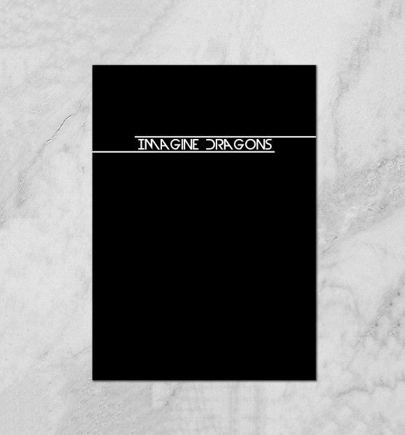 Плакат с изображением Imagine Dragons цвета Белый
