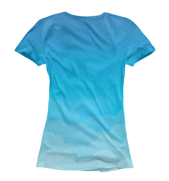 Женская футболка с изображением Котенок и сердце из цветов цвета Белый