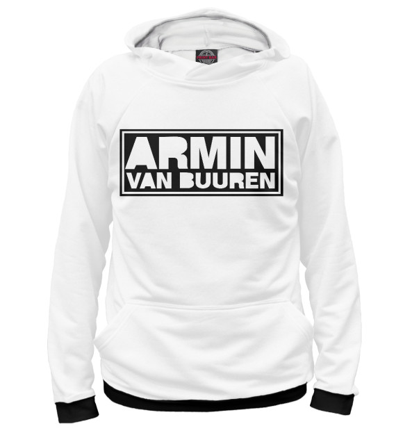 Худи для девочки с изображением Armin van Buuren цвета Белый