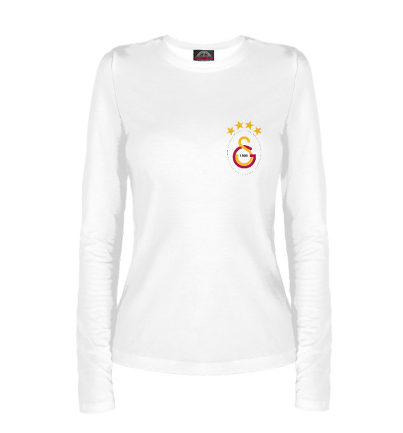 Женский лонгслив с изображением Galatasaray цвета Белый
