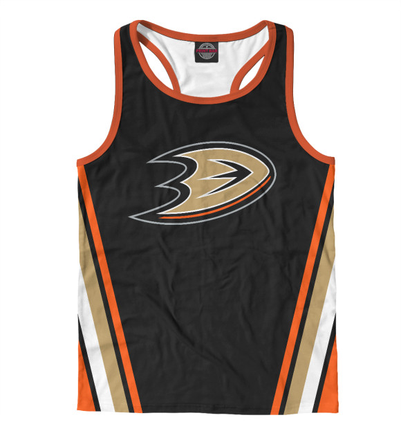 Мужская майка-борцовка с изображением Анахайм Дакс форма (форма) цвета Белый