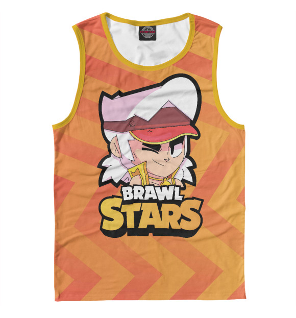 Майка для мальчика с изображением FANG BRAWL STARS цвета Белый