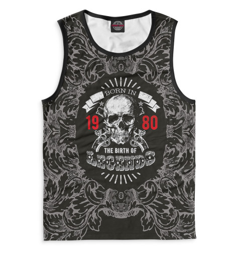 

Майки Print Bar, Белый, Рождение легенд — 1980