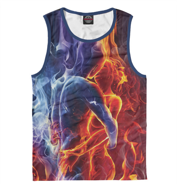 Майка для мальчика с изображением Стихия страсти цвета Белый