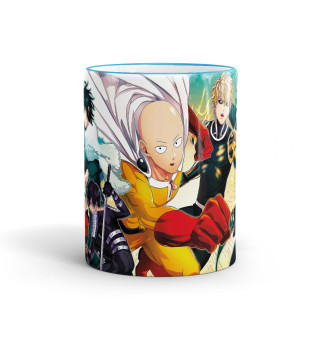 Кружка One-Punch Man сайтама и другие персонажи