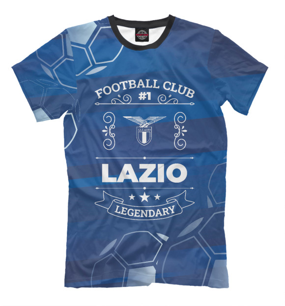 Мужская футболка с изображением Lazio FC #1 цвета Белый