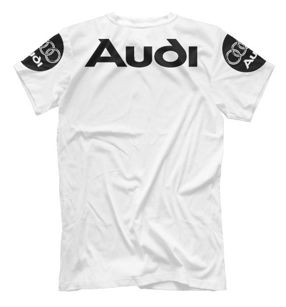 Футболка для мальчиков с изображением Audi цвета Белый