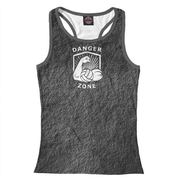 Женская майка-борцовка с изображением Men's Basic Dark цвета Белый