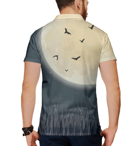 

Поло Print Bar, Белый, Хэллоуин