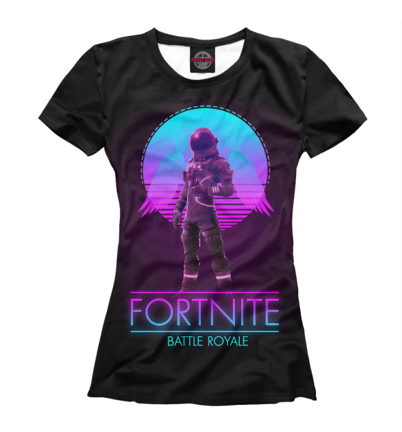 Женская футболка с изображением Fortnite Battle Royale цвета Белый