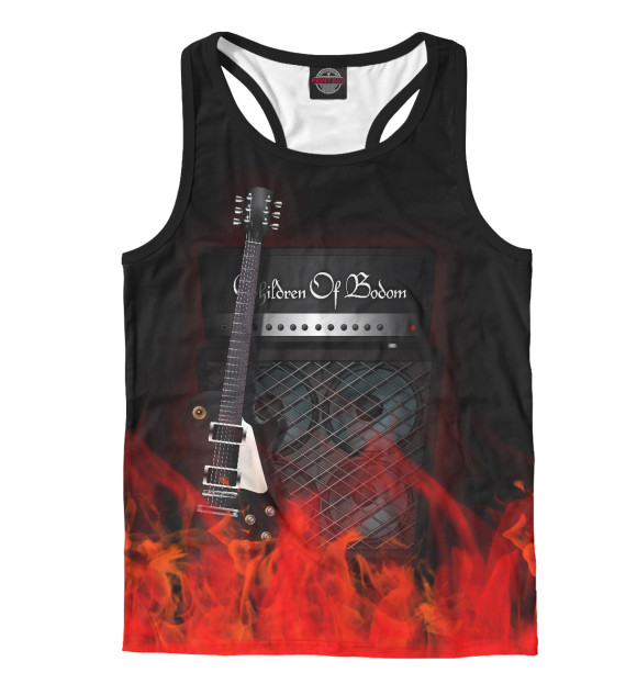 Мужская майка-борцовка с изображением Children of Bodom цвета Белый