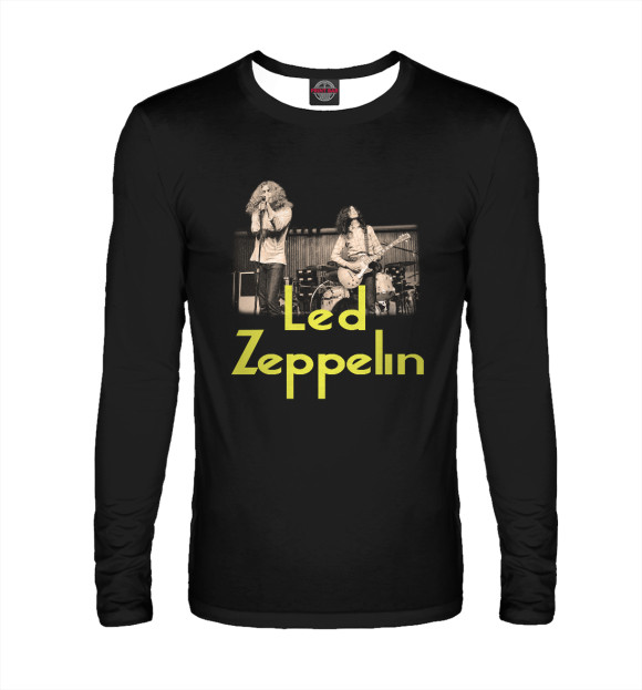 Мужской лонгслив с изображением Led Zeppelin цвета Белый