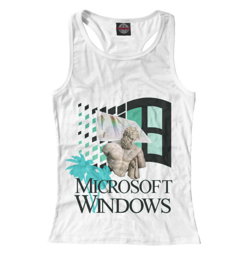 

Майки борцовки Print Bar, Белый, Windows webpunk