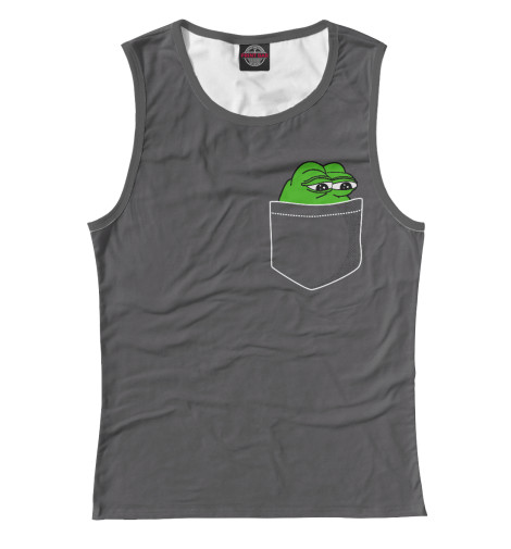 

Майки Print Bar, Белый, Пепе в кармане