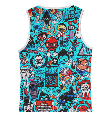 

Майки Print Bar, Белый, Стикербомбинг