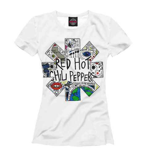 

Футболки Print Bar, Белый, Red Hot Chili Peppers