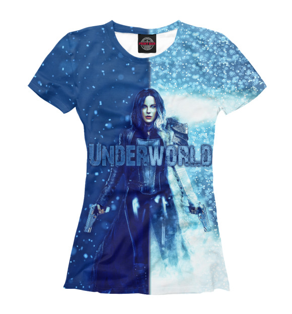 Женская футболка с изображением Underworld цвета Белый