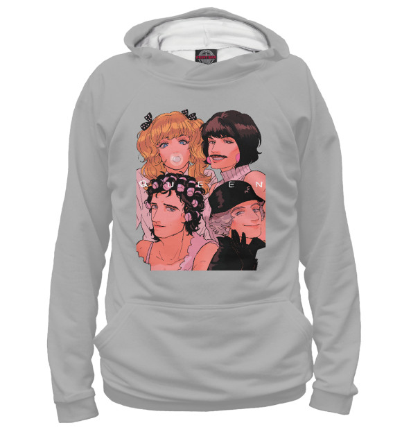 Мужское худи с изображением Want to break free цвета Белый